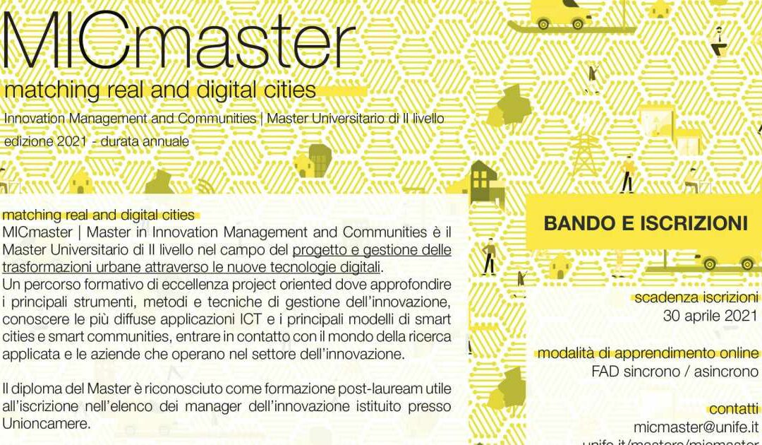 MICmaster – Innovation management and Communities